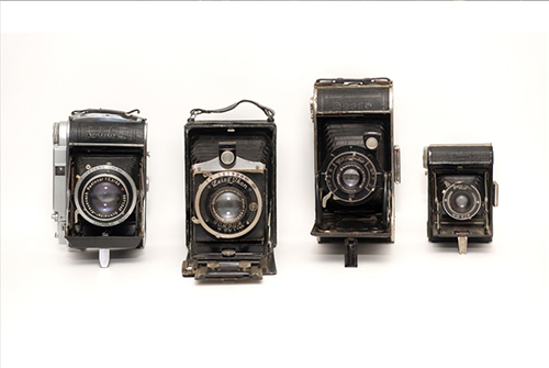Vintage Cameras Poster
