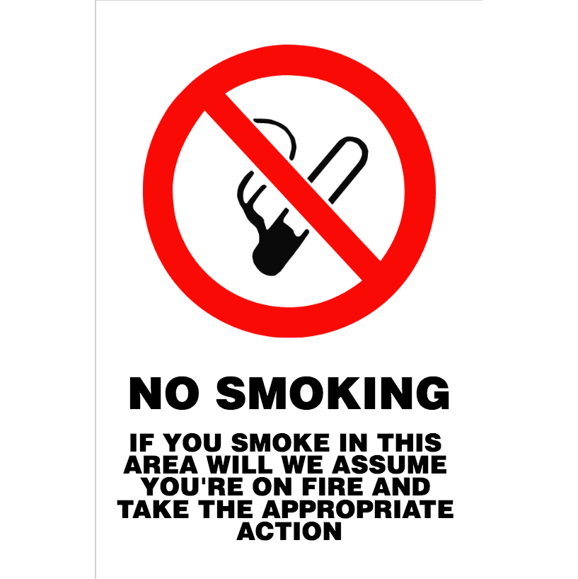No Smoking Sign (60 x 90cm)
