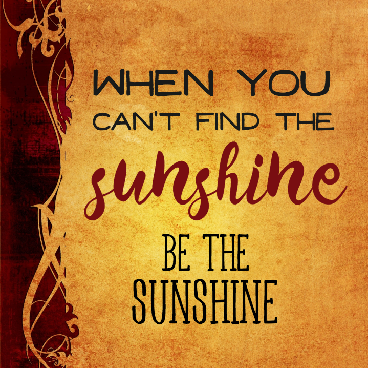 Be the Sunshine template (60x60cm)